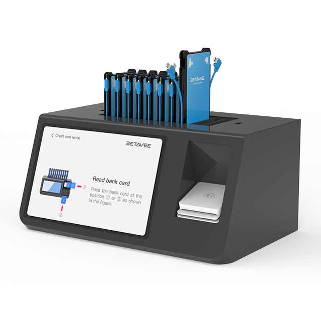 Betavee 10-Slot Vertical Power Bank Rental Station
