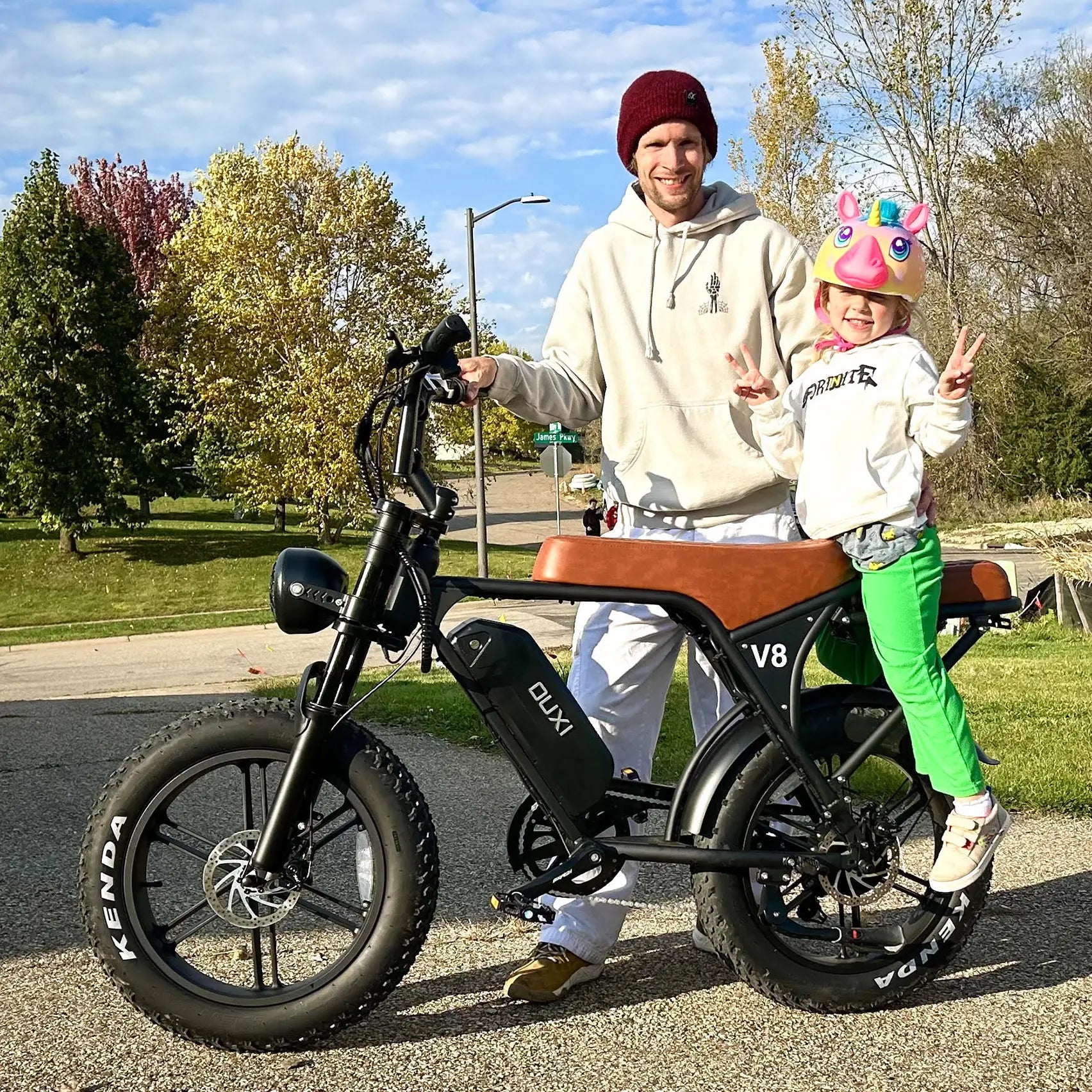 OUXI V8 750W Fat Tire Electric Bike 4